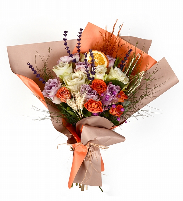 Rengarenk Taze Gül Buketi