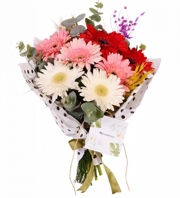 Bukette Rengarenk Gerberalar